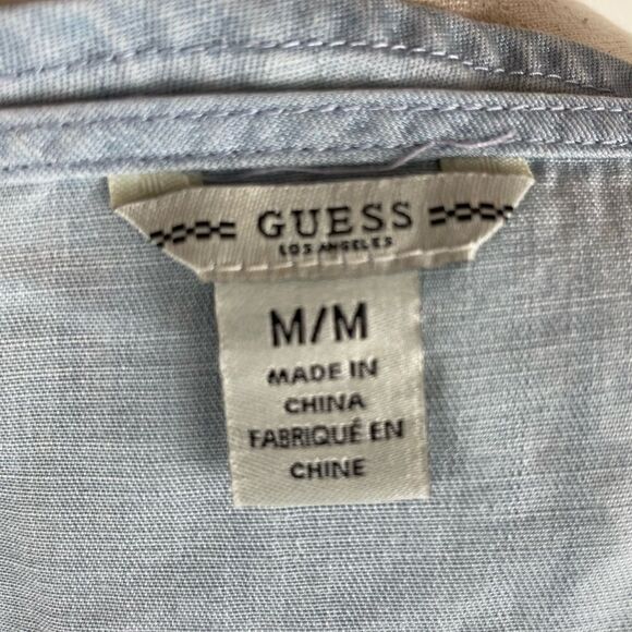 Guess Light Blue Lyocell Midi Dress Size M EUC - Picture 8 of 9